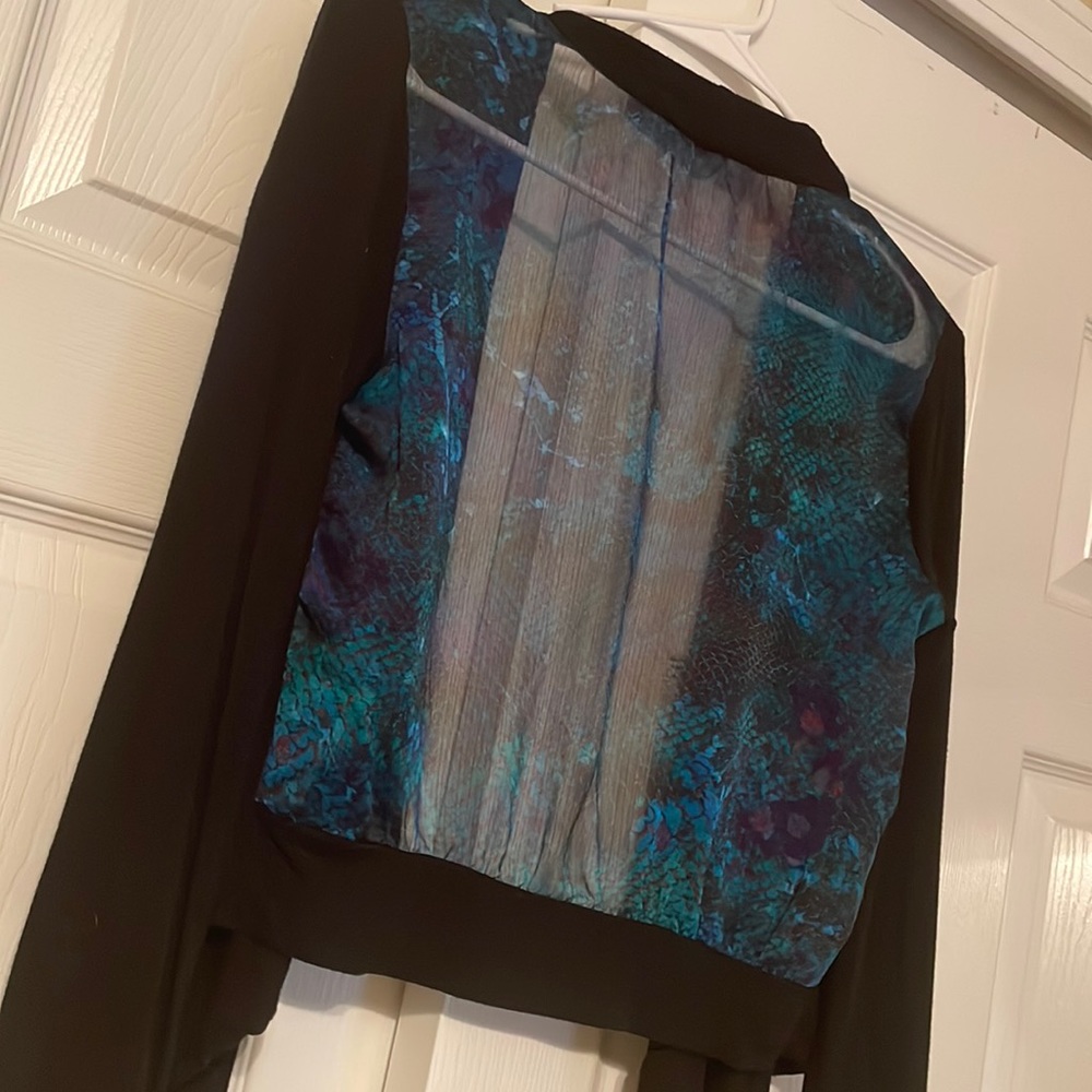 INC Sheer Cropped Cardigan